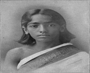 J Krishnamurti at a young age